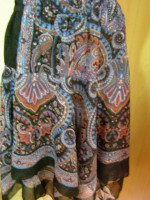 Falda de picos estampada