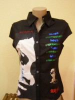 Camisa estampada con letras sexy