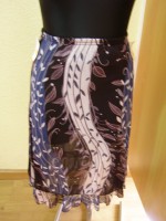 Falda de gasa estampada