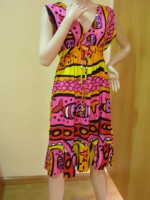  Vestido estampado peces